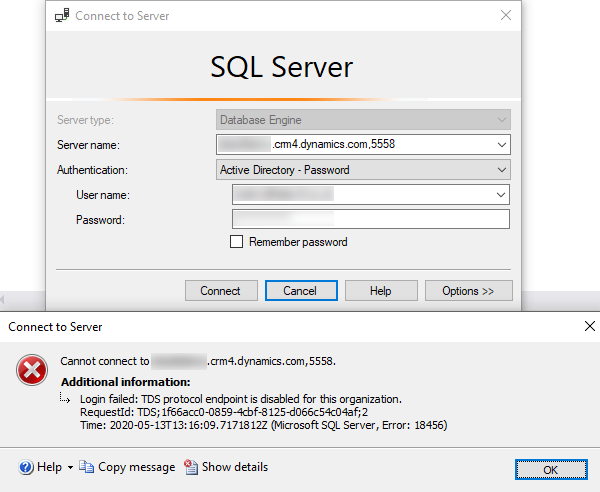 sql error 18456 ivanti endpoint manager