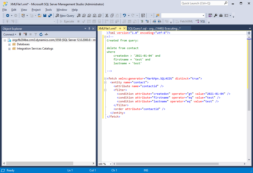 SQL 4 CDS SSMS Edition Mark Carrington